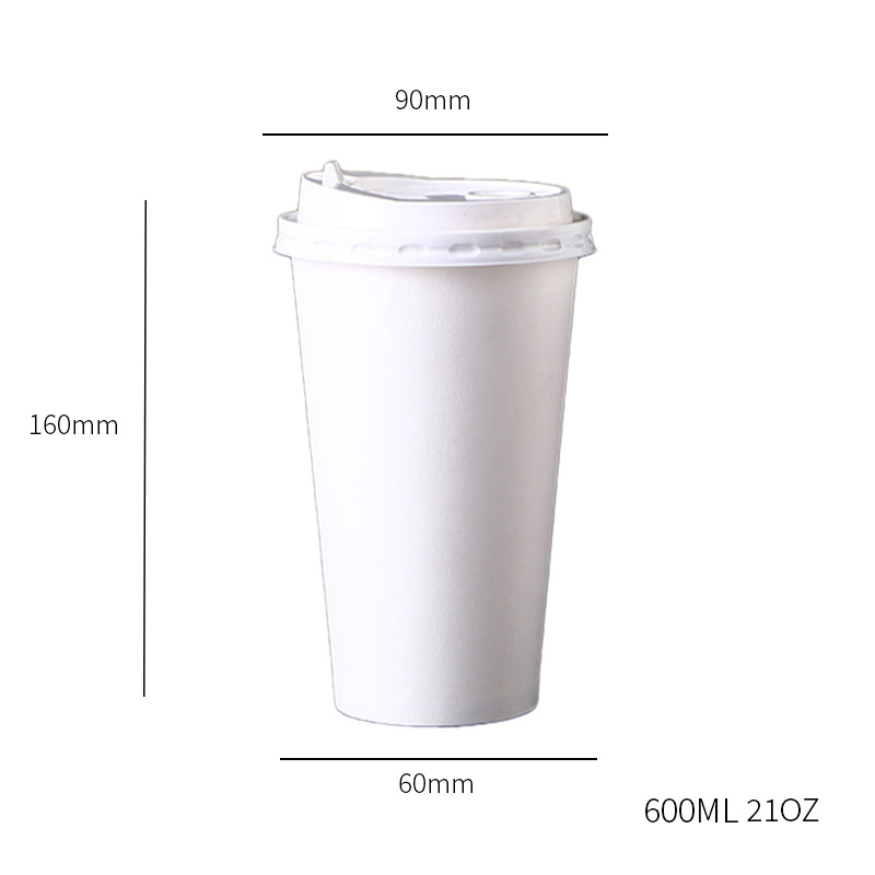 Gobelet en papier à paroi simple de 21 OZ