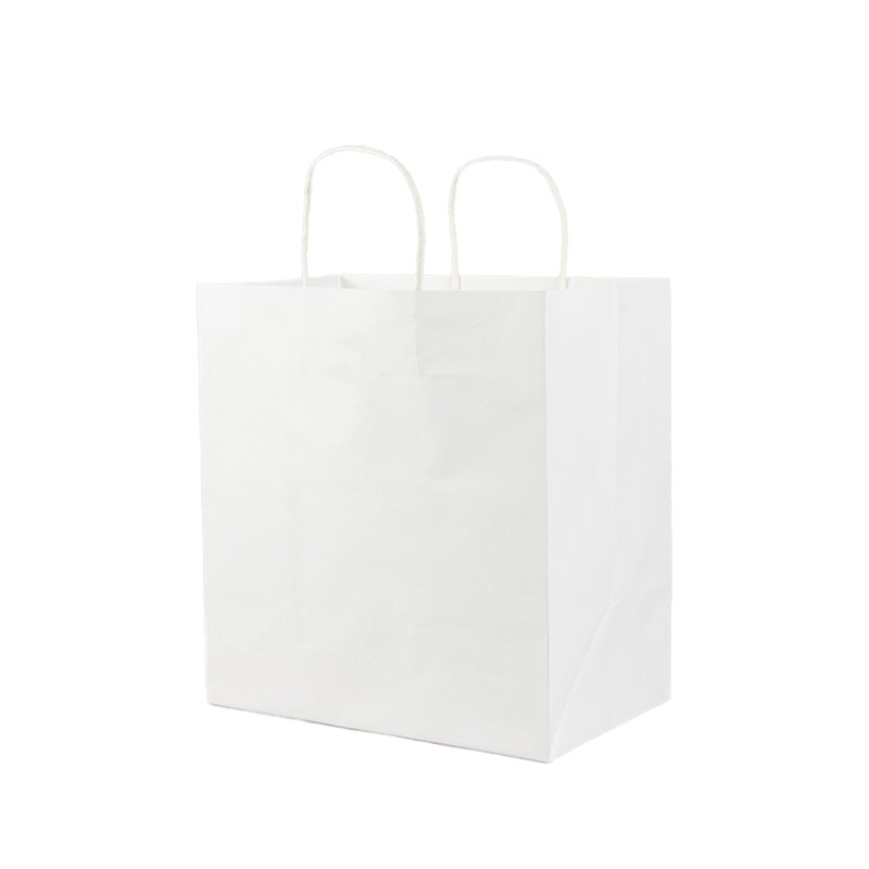 Sac en papier ordinaire de couleur blanche